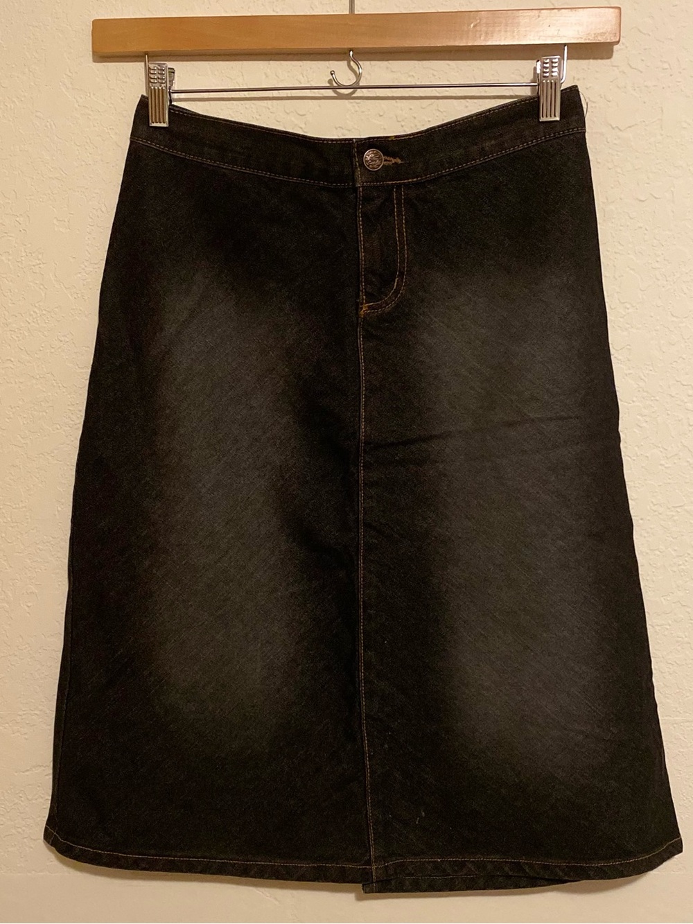 Vintage 90’s BDG Urban Outfitters Split Panel Denim Midi Skirt - Made In USA